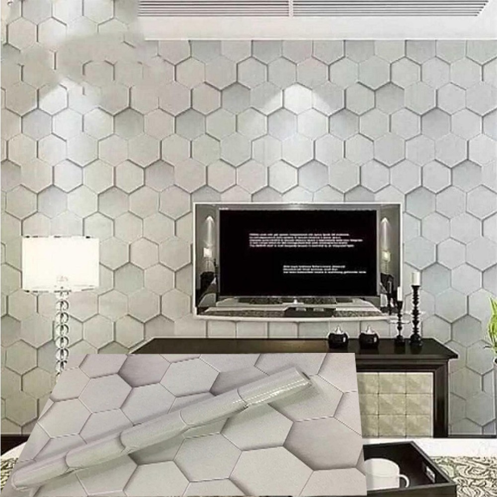 WBH Abstract Pattern Design Wall Sticker PVC Self Adhesive Waterproof ...