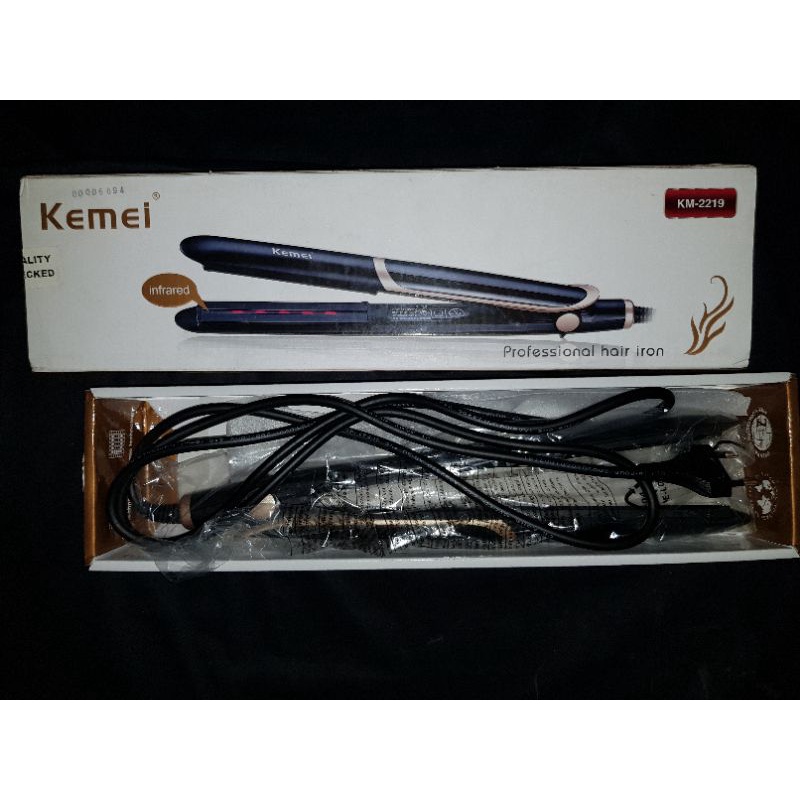 Kemei Infrared hair Straightener Flat Iron hair Curler Styling Tool