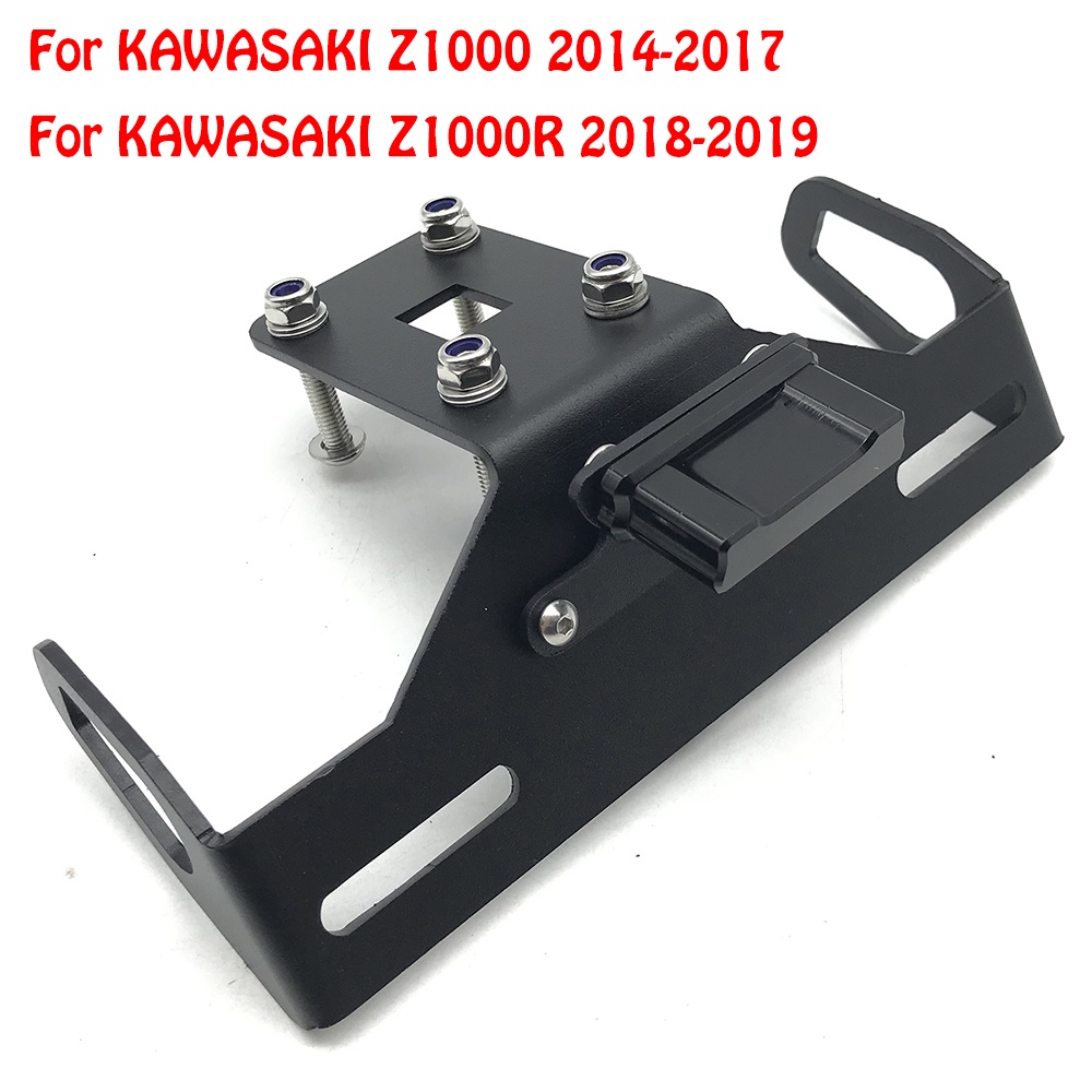 Voor Kawasaki Z 1000 2014-2017 Z 1000R 2018-2020 Motorfiets Registratie Kenteken Frame Bracket Houder Kentekenplaathouder voor motorfietsen