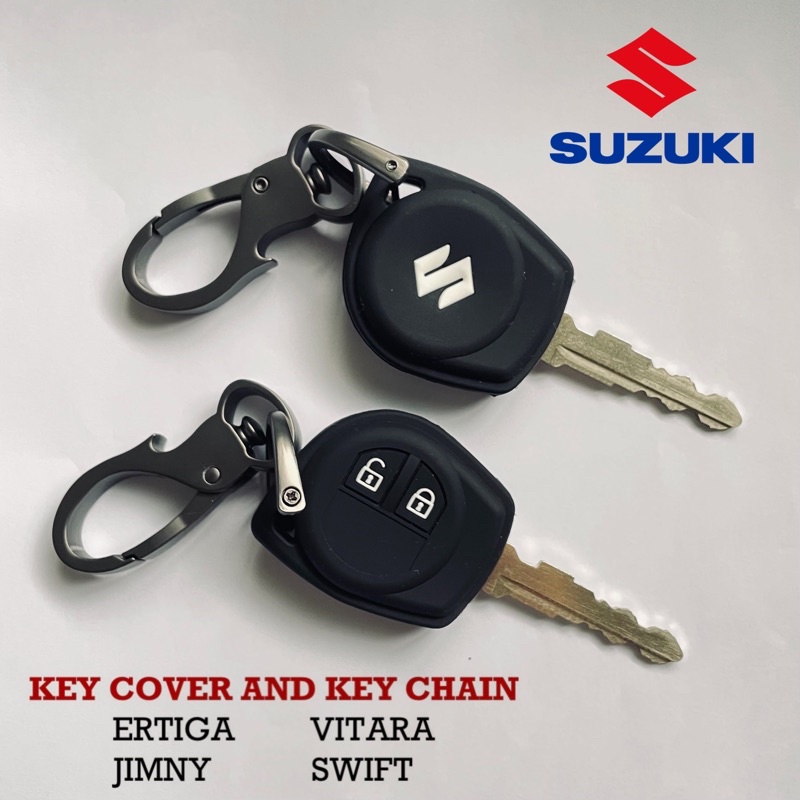 Autosleutel Cover voor Suzuki Jimny SX4 Swift Alto, Key Card Case, Autosleutelhanger Case Sleutelhanger, Auto Afstandsbediening Sleutel Shell, Sleutelbeschermhoes,H Brown1