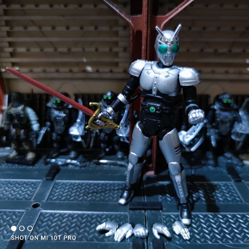 Bandai Shodo Kamen Rider Masked Rider Black Shadow Moon 3.75 inch 1:18 ...