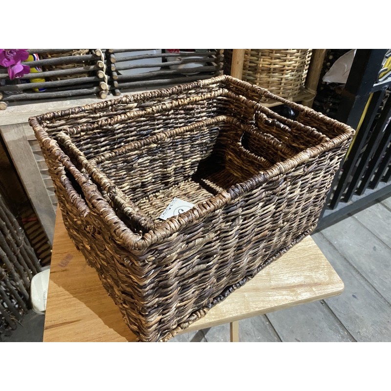 RECTANGULAR NATIVE ORGANIZER NO COVER| storage bin no cover | Shopee ...