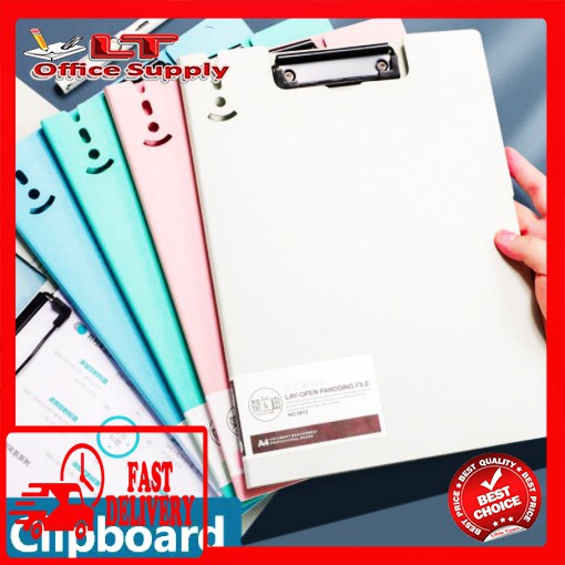 Dingli Lay-Open Pandding File Folder Writing Pad A4 Clipboard (Random ...
