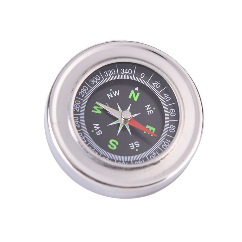1pc 60mm metal stainless steel portable compass student outdoor sports ...