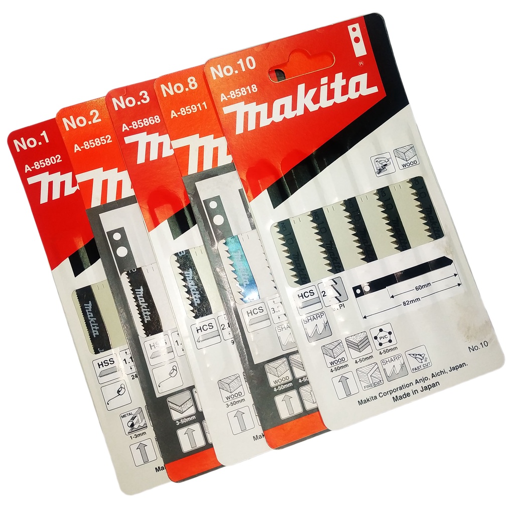 ORIGINAL MAKITA JIGSAW BLADE ( NO. 1, NO. 2, NO. 3 , NO. 8, NO. 10
