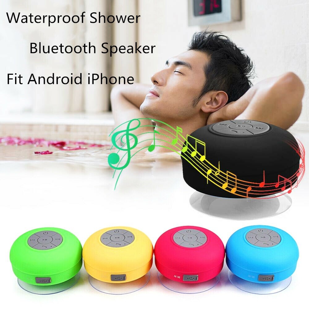 Waterproof Bluetooth Speaker Portable Wireless Mini Shower Car Music ...