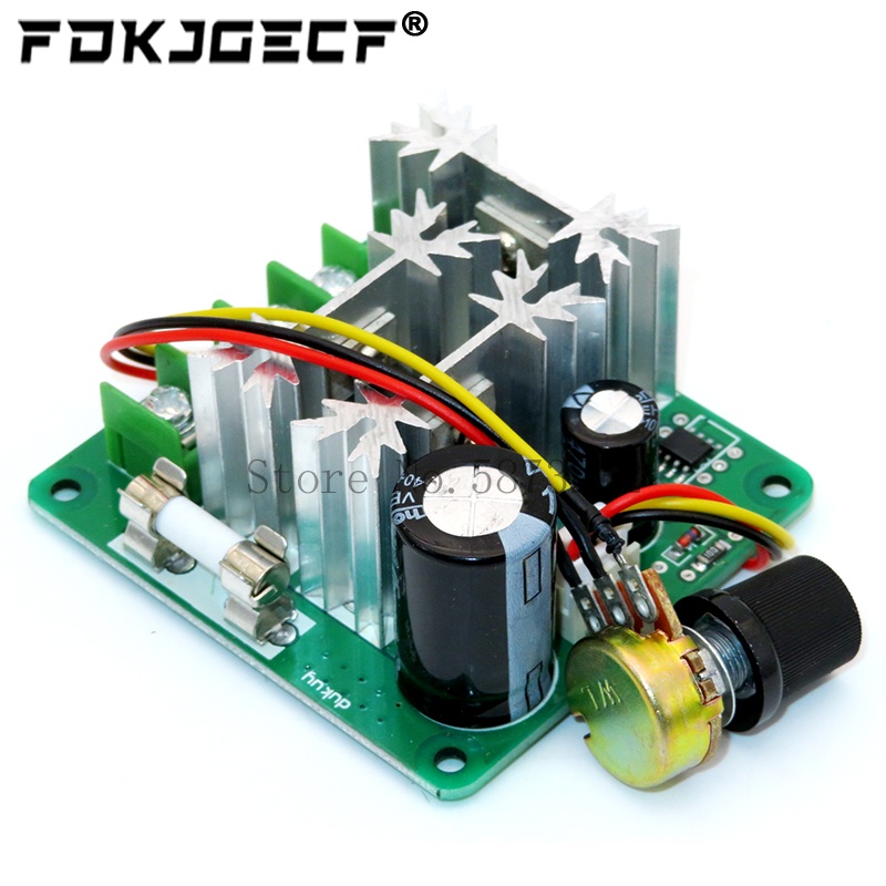 DC 6V-90V 15A DC Motor Speed Controller Stepless Speed Regulation Pulse ...