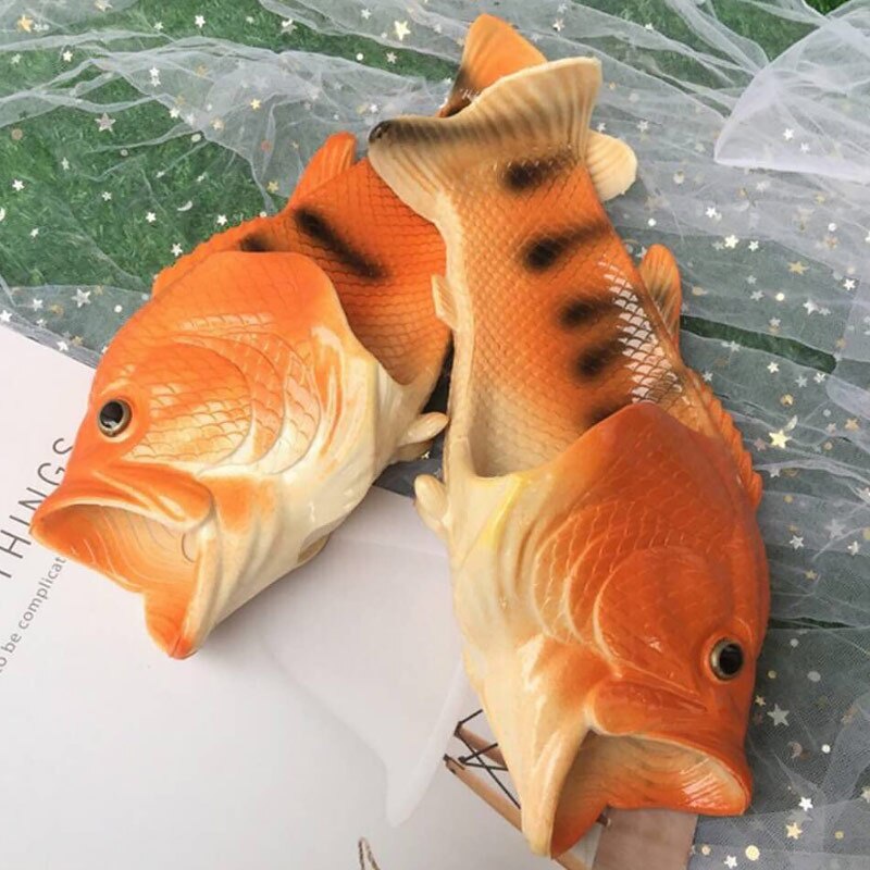 Funny Slippers Man Footwear Family House Shoes Men Large Size 33 47 Summer Beach Slippers Boys Unisex Fish Slippers Men 2021 Shopee Philippines