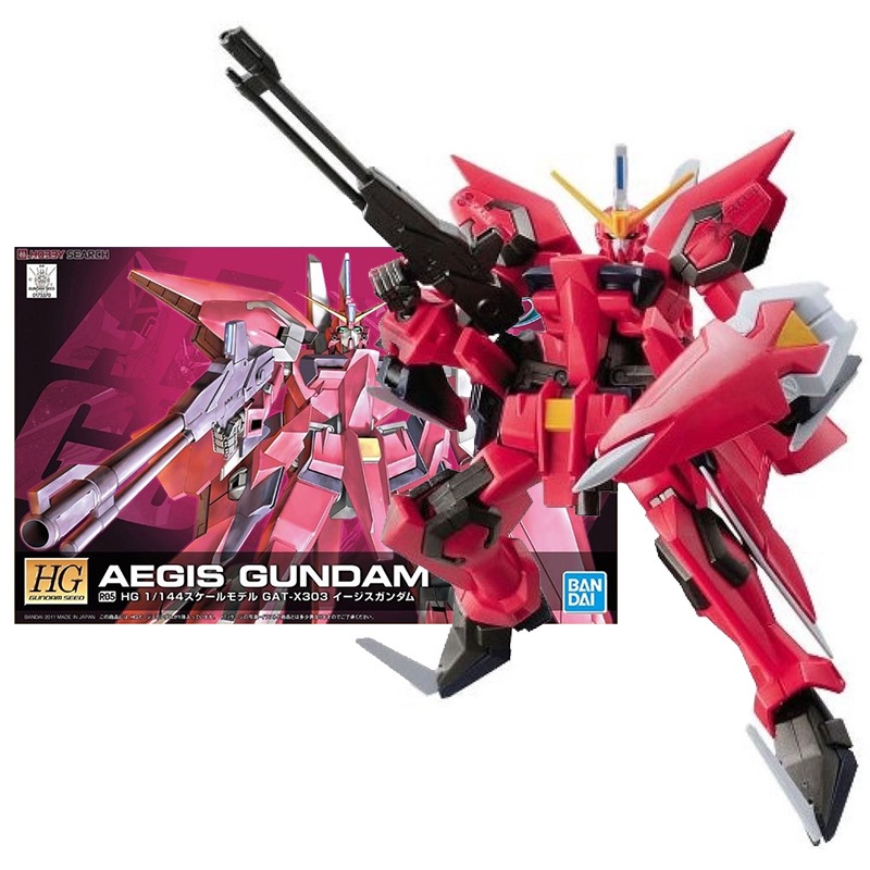 Bandai Genuine Gundam Model Kit Anime Figure HG SEED R05 GAT-X303 Aegis ...