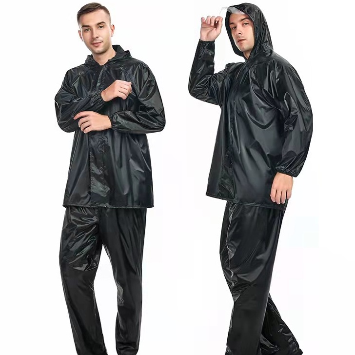 Motorcycle raincoat set(top + pants) Oxford single layer raincoat suit ...
