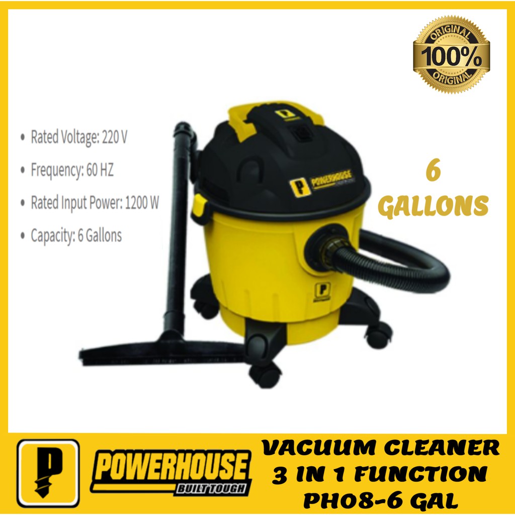 Powerhouse Vacuum Cleaner 3 in 1 function 6 Gallons PH086 Original