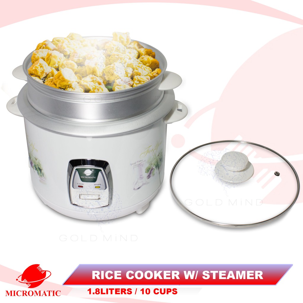 Micromatic Rice Cooker 6-8 Person 620W - Yellow Elephant Everyday Low Price