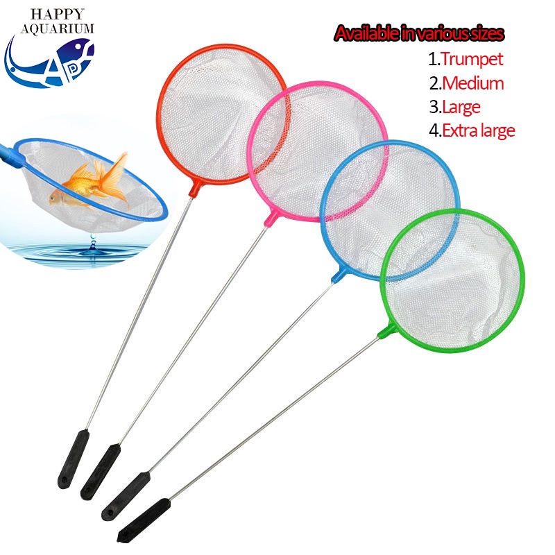 Fish net and Shrimp Net Aquarium Colorful Round Fish Net For Daphnia,Guppy,Betta Shopee