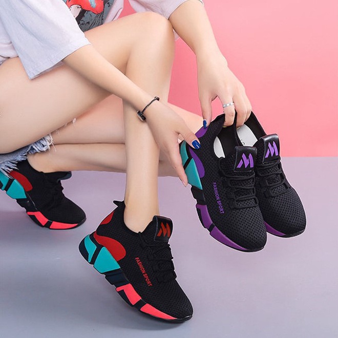 Annie Bestseller women's rubber breathable sneakers shoes Shopee