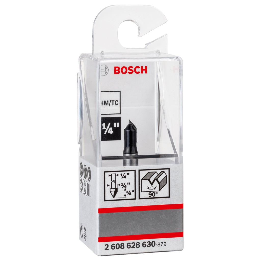 Product image Bosch 2608628630 V-Groove Router Bit 1/4" x 1/4"