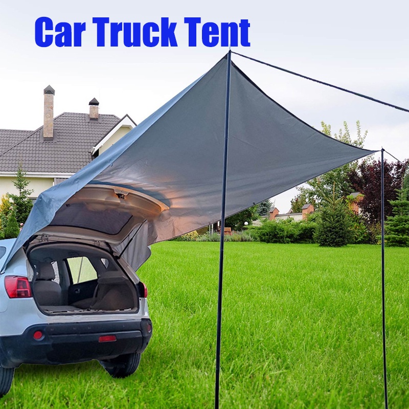 Car Truck Tent Trailer Awning Rooftop Camper Outdoor Canopy Waterproof Tarp Sunshade SUV Shelter