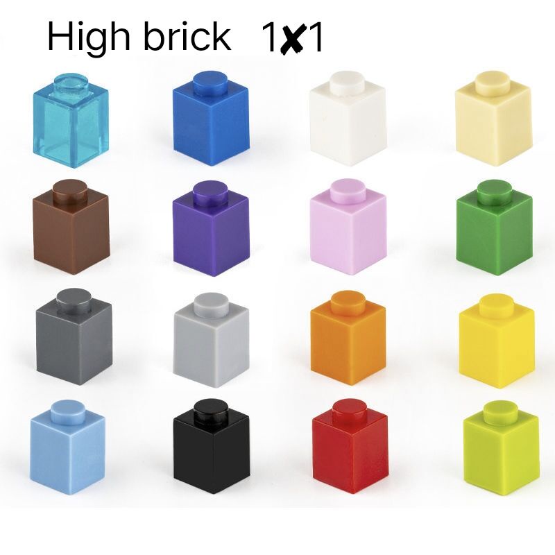 MOC Small Particle 1x1 Pixel Painting Accessories Parts 3005 High Brick ...