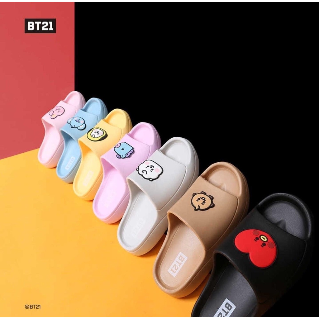 Bt21 Baby Joy Slippers Official Line Friends Bts Merch Shopee