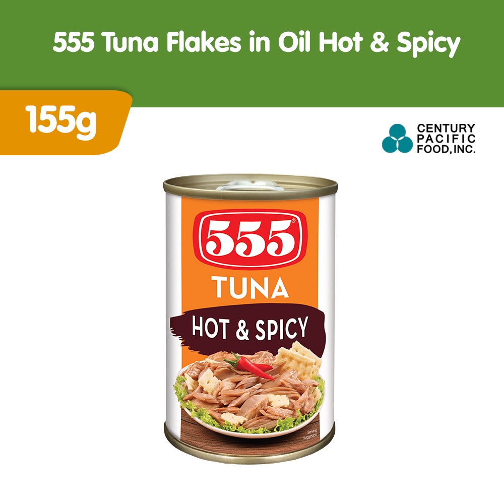 555 Tuna Flakes In Oil Hot And Spicy 155g Shopee Philippines