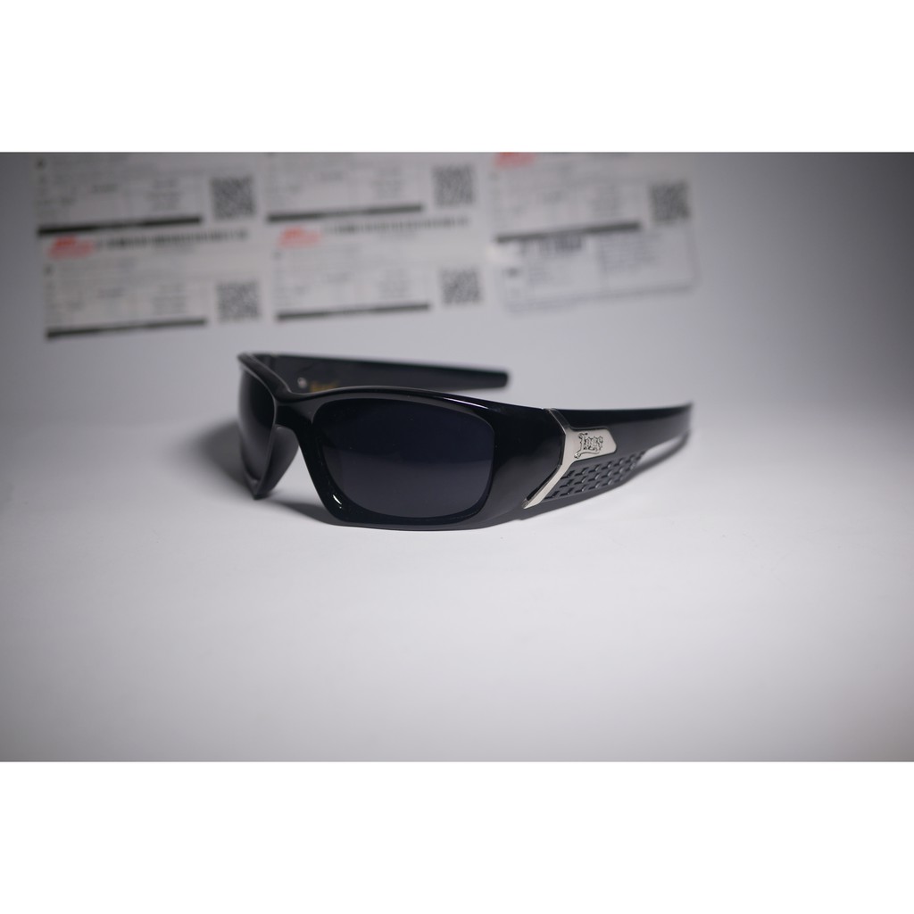 Og Locs Large Men Glasses Flat Top Super Dark Black Sunglasses Gangster ...