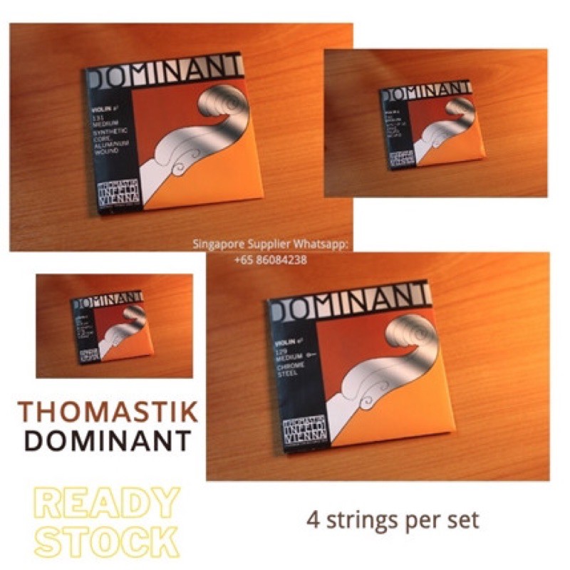 4/4 Thomastik Dominant 135B full set violin string brandnew ready stock