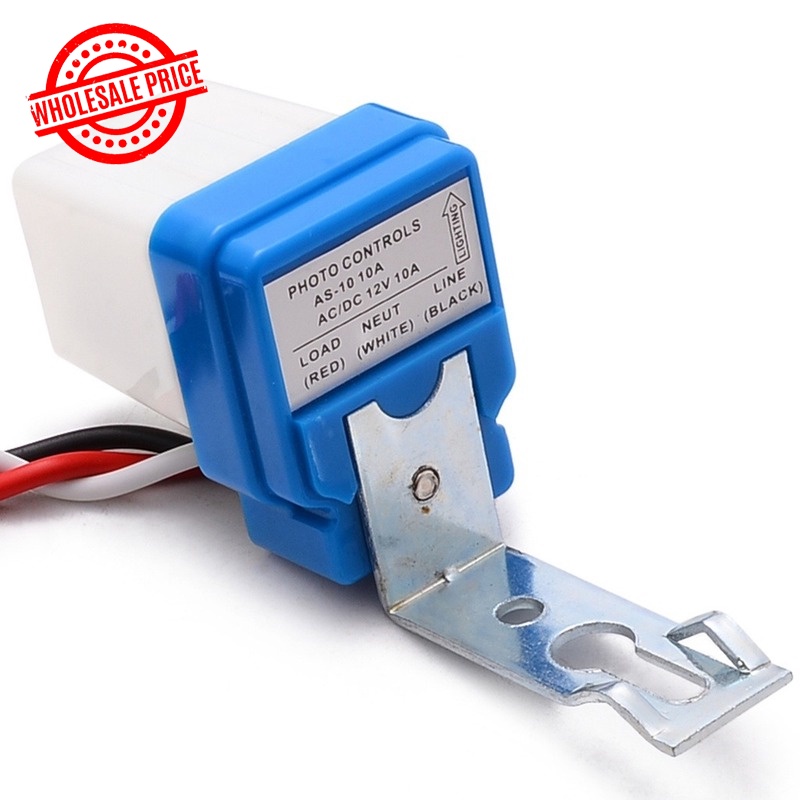 10pcs AC DC 12V 24V 220V 10A Sensor Switch Auto On Off Photocell Street ...