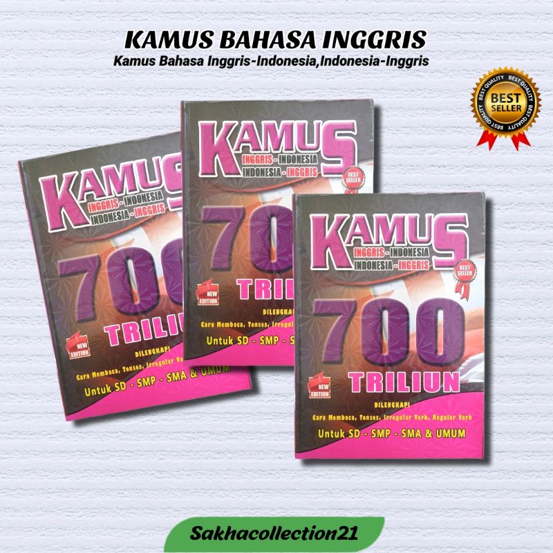 English Dictionary Indonesian/Indonesian Complete English Shopee
