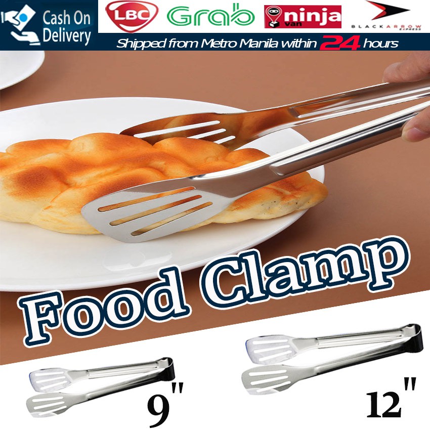 1 Pc Stainless Steel Food Clip Food Barbecue Bread Carbon Steak Clip ...