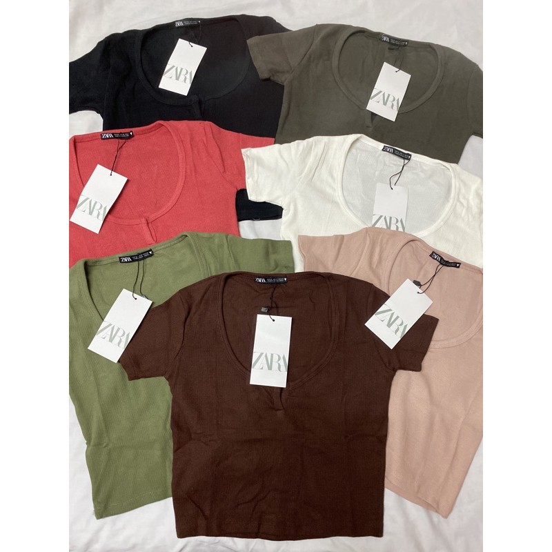 Zara V Crop Top (RESTOCK!) Shopee Philippines