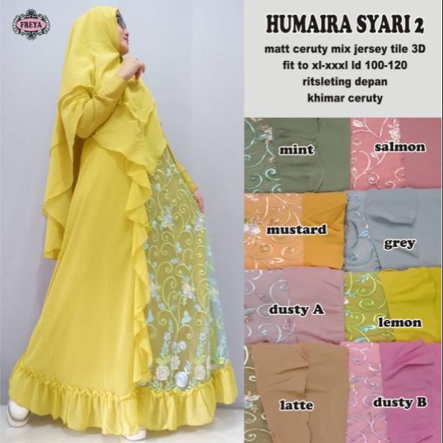 SOLD OUT Humaira syari 2 by Freya OUT | Shopee Philippines