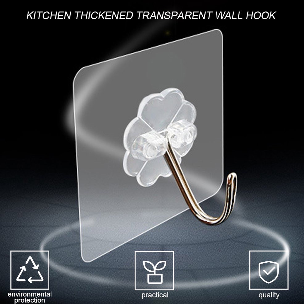Perfect Life Wall Hooks Transparent Seamless Magic Hook | Shopee ...