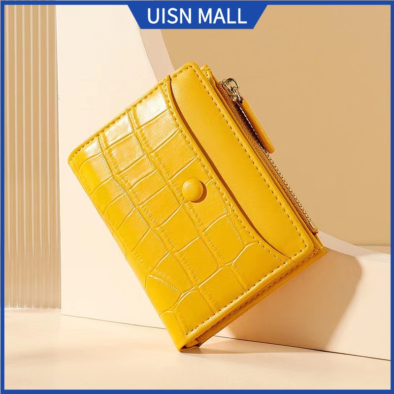 UISN 6088 Crocodile Pattern PU Leather Wallet Card Holder Organiser