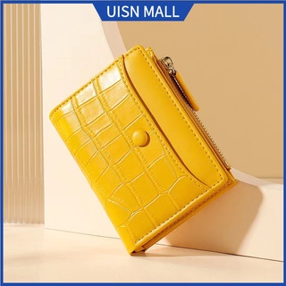 HH Women Wallet Patent Leather Lady Short Hasp Zipper Coin Card Holder  Purse Mini Wallets Female Luxury Alligator Purses Clutch