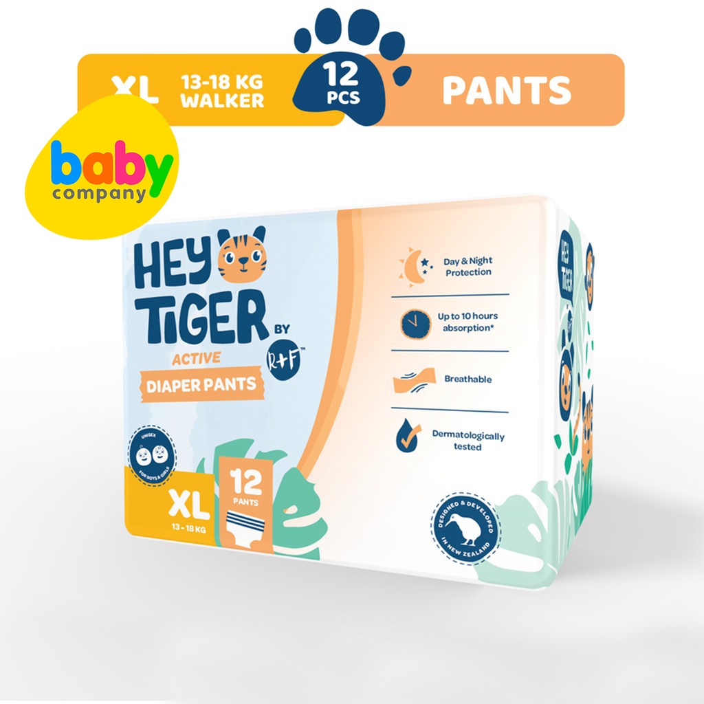 Hey Tiger Active Diaper Pants, Convenience Pack XL, 12 pads Shopee Philippines