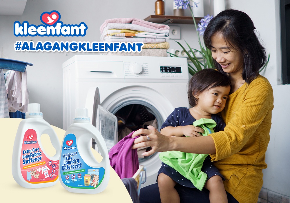 Kleenfant Antibacterial Baby Laundry Wash (1 Liter) Liquid Detergent