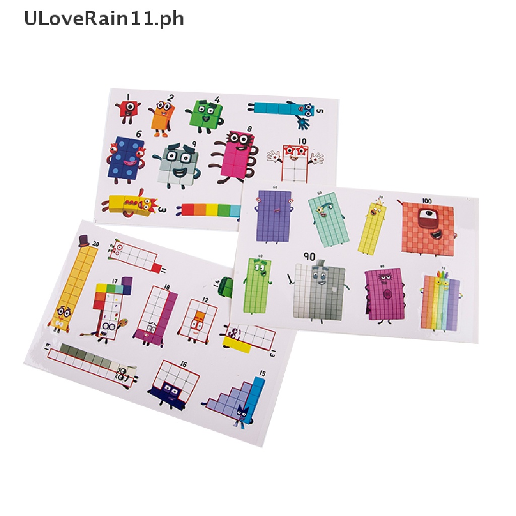 ULoveRain Numberblocks Stickers Toys Number Blocks Graffiti DIY ...