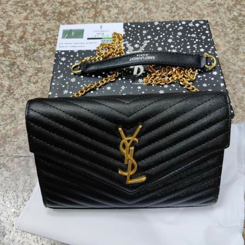 Ysl best sale sling wallet