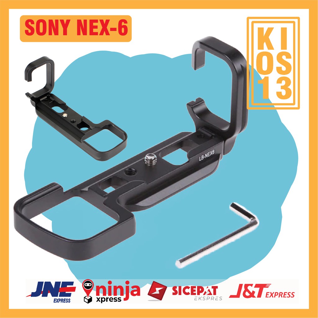 Quick Release L Plate Bracket Vertical Grip Camera Body Sony NEX-6 NEX6 ...