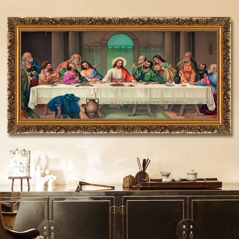 Leonardo Da Vinci Famous Wall Painting the Last Supper Decorative ...