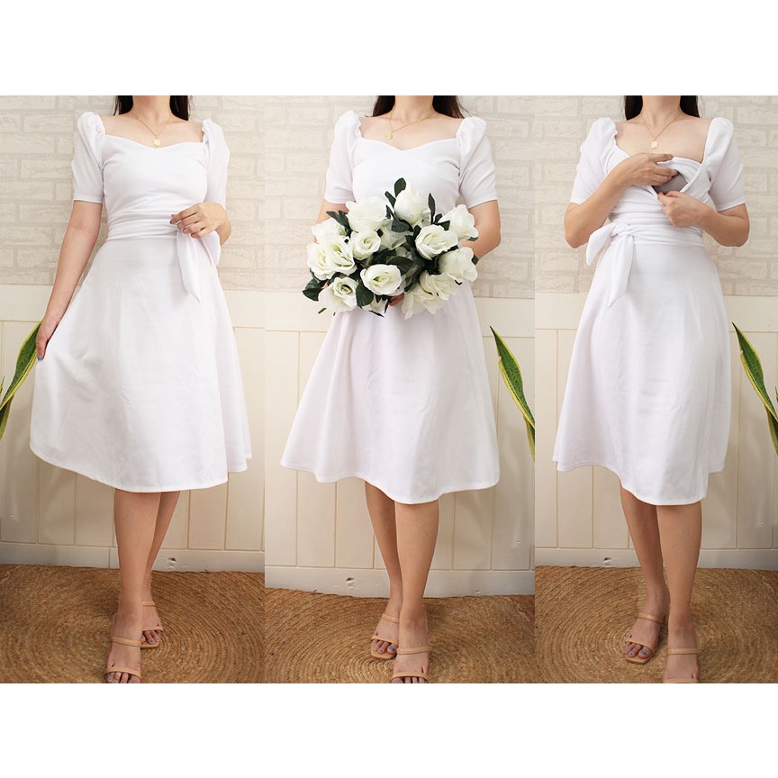 Nursing dress christening sale