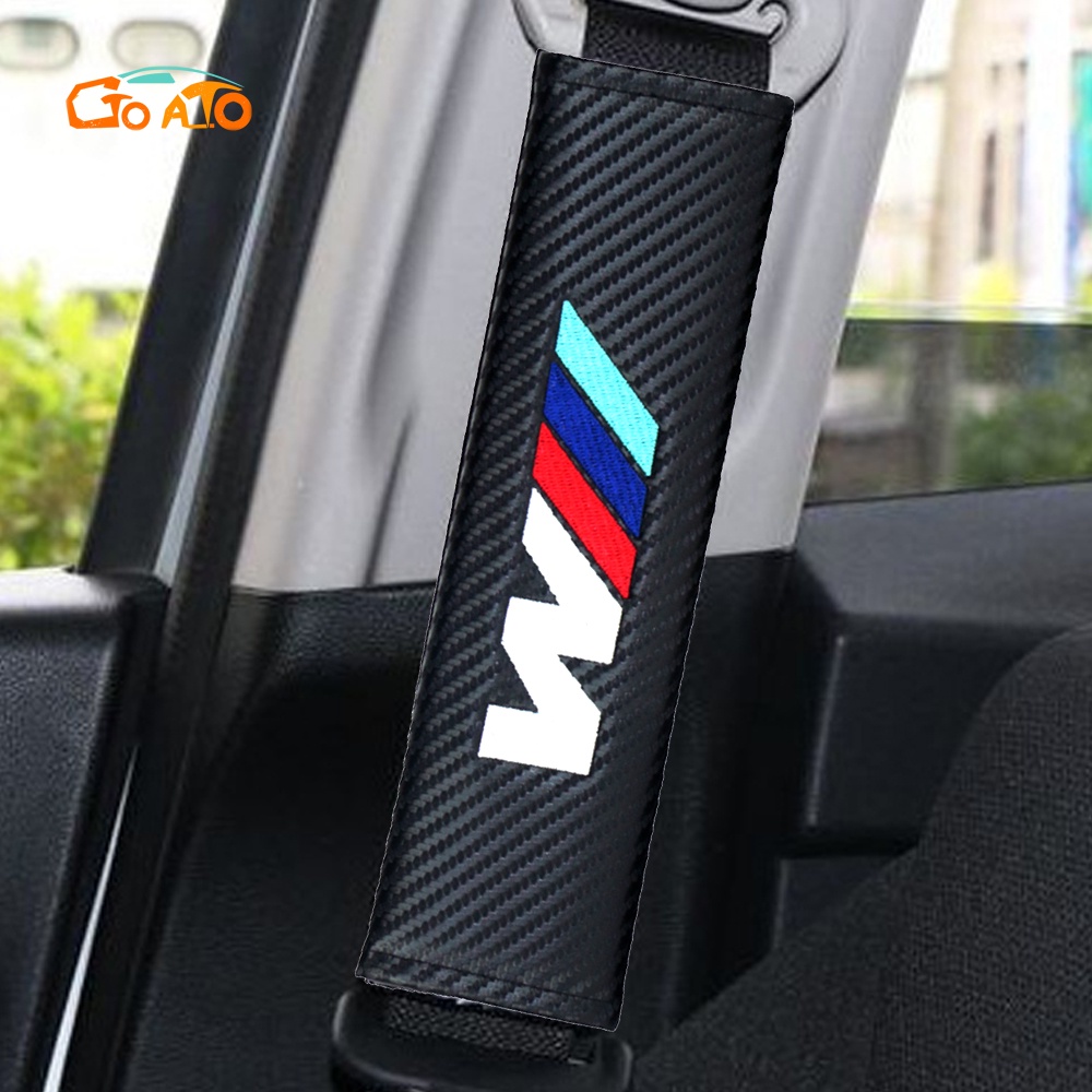 GTIOATO For BMW M2 Carbon Fiber Car Seat Belt Cover Universal Safety