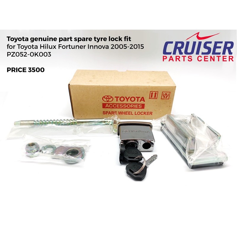 Toyota Hilux Fortuner Innova 2005-2015 Spare Tyre Lock | Shopee Philippines