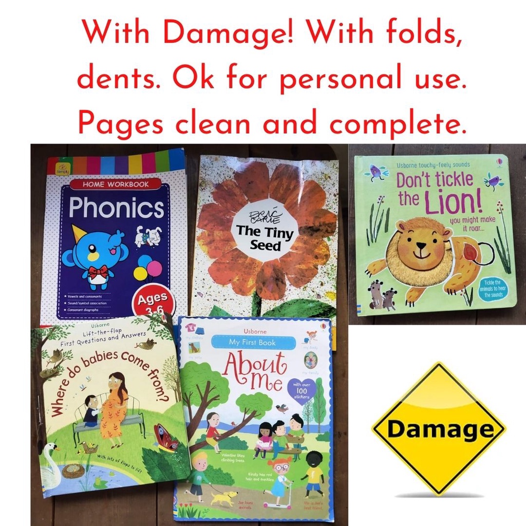 Usborne Stickers and other items WITH DAMAGE (singles) Shopee Philippines