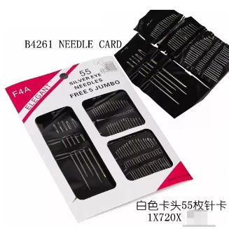 needle card silver eye needle free 5 jumbo | Shopee Philippines