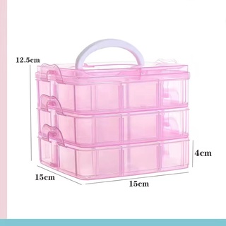 3-Layer Craft Storage Box, Purple