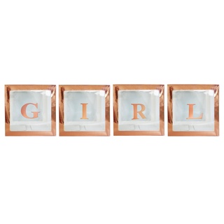 Rose Gold A-Z letter Name Transparent Balloon Box BABY ONE Boy Girl ...