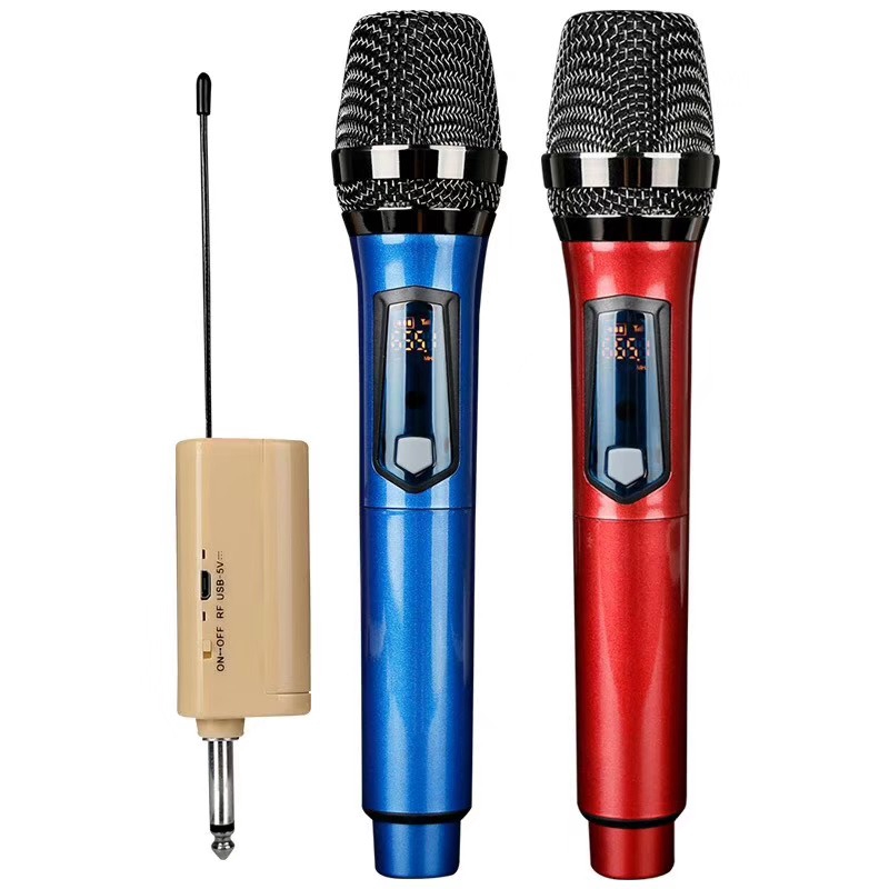 Chargeable Dual UHF Handheld Wireless Microphone ,Microphone System ...