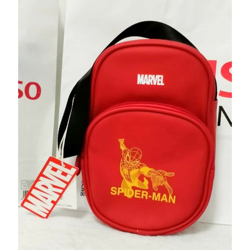 Miniso Marvel Crossbody Sling Bag Spiderman Shopee Philippines