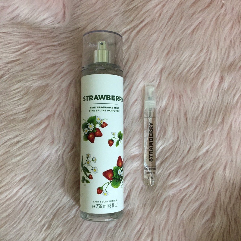 Bath and body works best sale strawberry mist