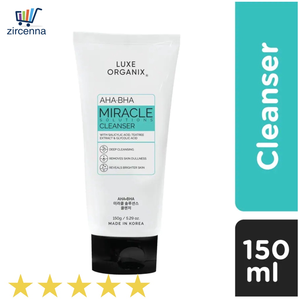 Luxe Organix Aha Bha Miracle Solutions Cleanser 150ml Shopee Philippines